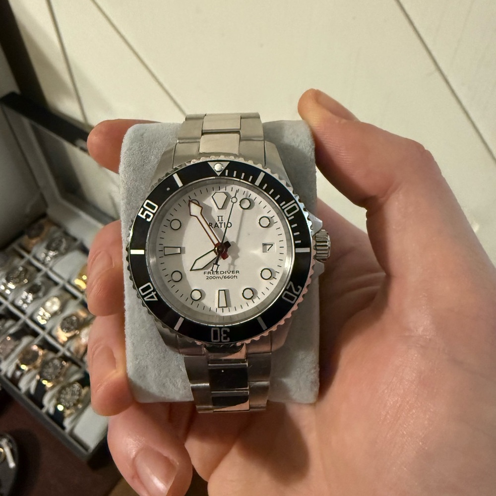 Ratio Freediver 200m Quartz Dive Watch Sapphire Crystal